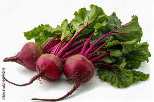 fresh beetroot isolated on white background photo