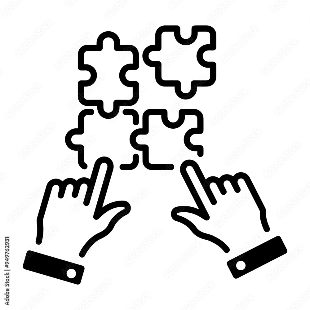 An outline icon of collaboration An outline icon of collaboration