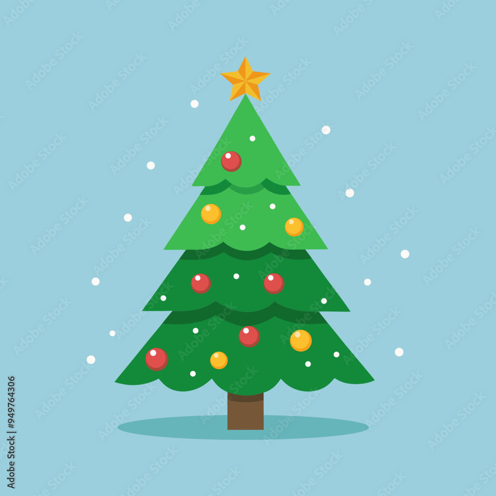 Christmas tree illustration Christmas tree illustration