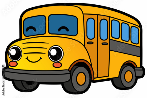 Back to School Doodles PNG - Fun School Bus Graphic for Educational Designs photo