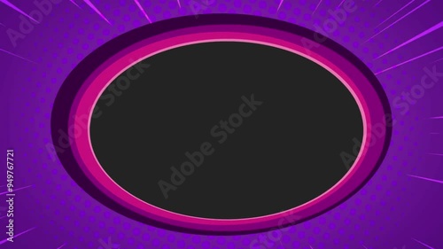4K Video Animation Illustration Art Motion Graphic Background Wallpaper Animated of Pop Art Comic Cartoon