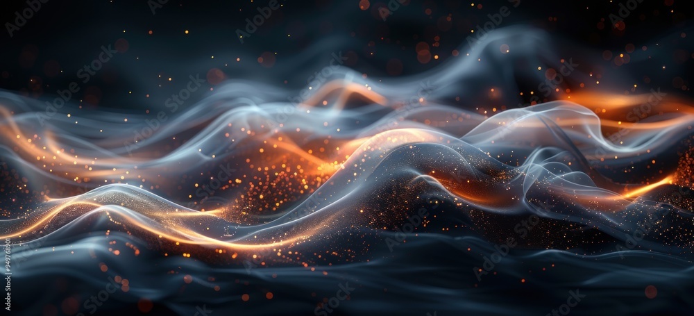 Abstract Smoke and Sparkles