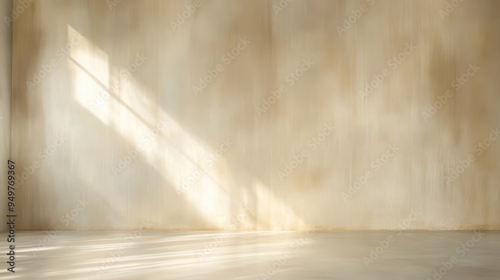 A large, empty room with a window that lets in sunlight A large, empty room with a window that lets in sunlight