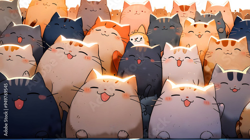 cartoon cat Kawaii wallpaper