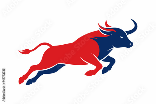 A jumping Bull