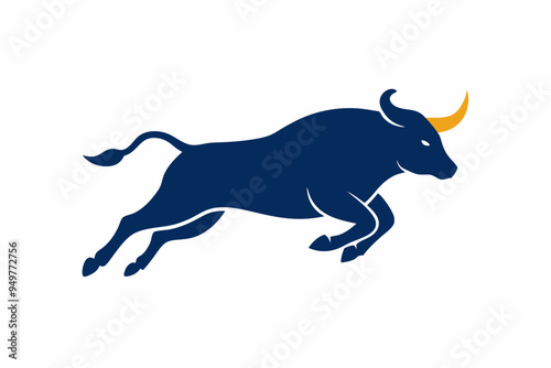 A jumping Bull