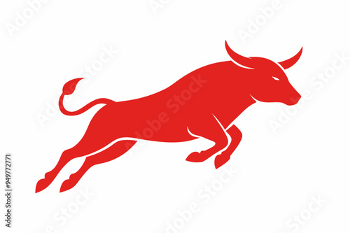 A jumping Bull
