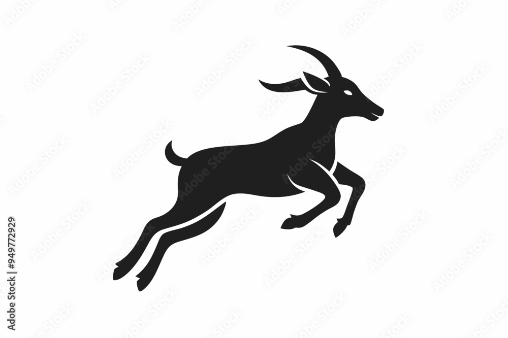 Obraz premium A jumping Goat