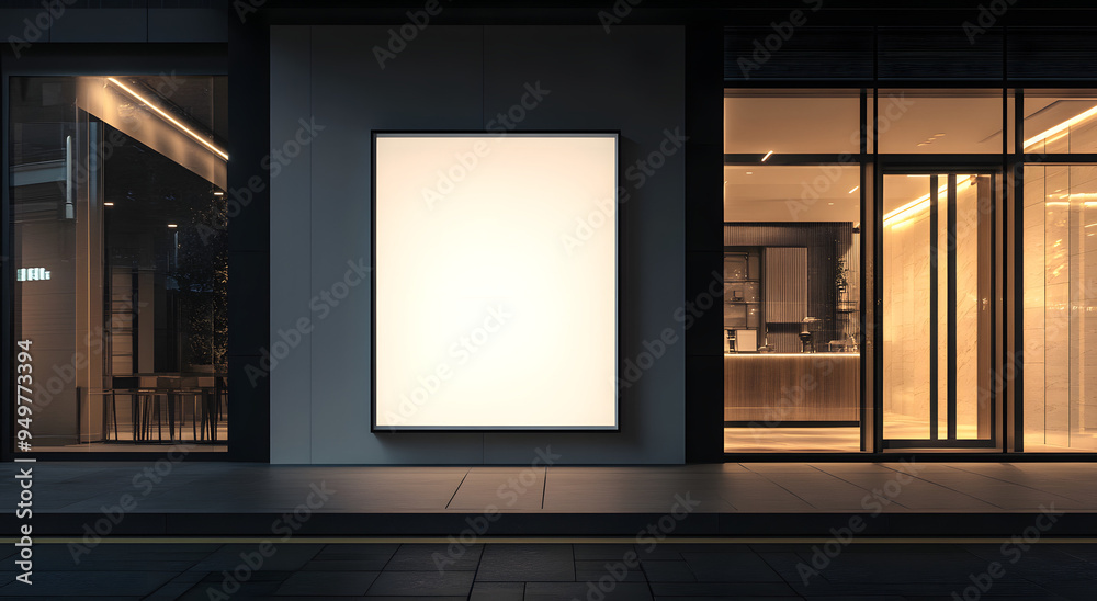 Front View of a Blank White Billboard on the Wall
Front View of a Blank White Billboard on the Wall