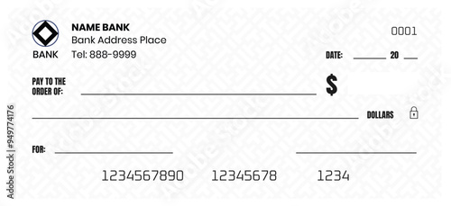 Blank Check Template, Giant Check for Charitable Events, Print Ready Layout, Vector Donation Sign, Corporate Giving to Charity, Foundation Signage, Business Donors