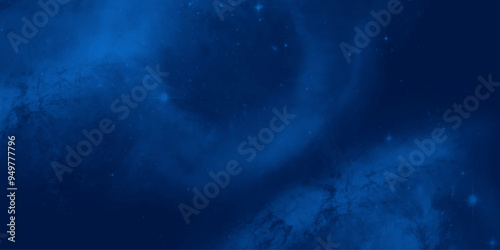 blue cloud and nebula space texture fully traced vector  AI format background for desktop