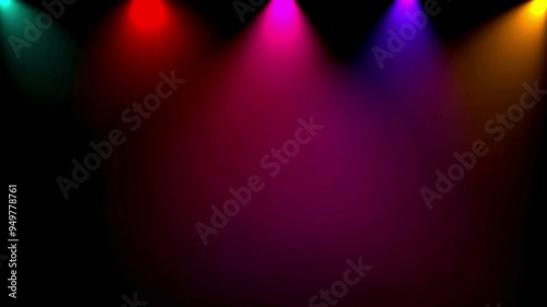 4K Motion Animation Video Illustration of Light Show