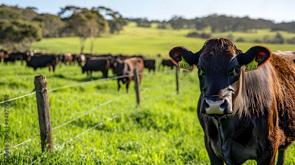 A modern and efficient cattle ranch featuring IoT powered feeding ...