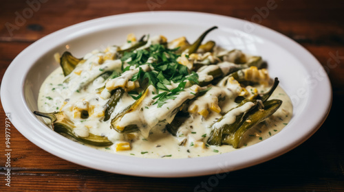 Rajas con Crema Mexican Food