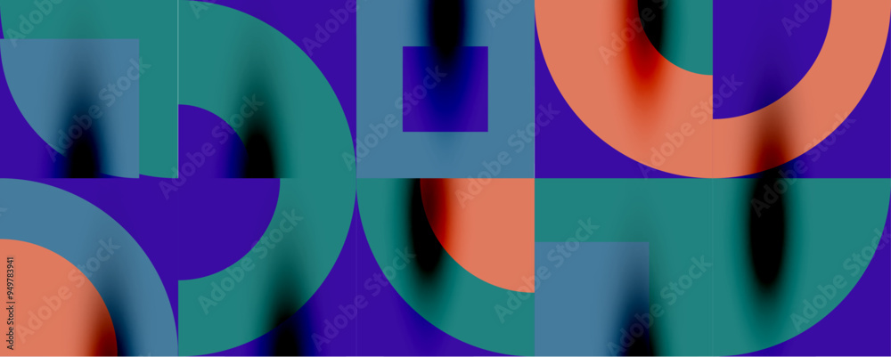 Neo memphis geometric pattern with circles, squares. Pop art abstract background for covers, banners, flyers and posters and other templates Neo memphis geometric pattern with circles, squares. Pop art abstract background for covers, banners, flyers and posters and other templates