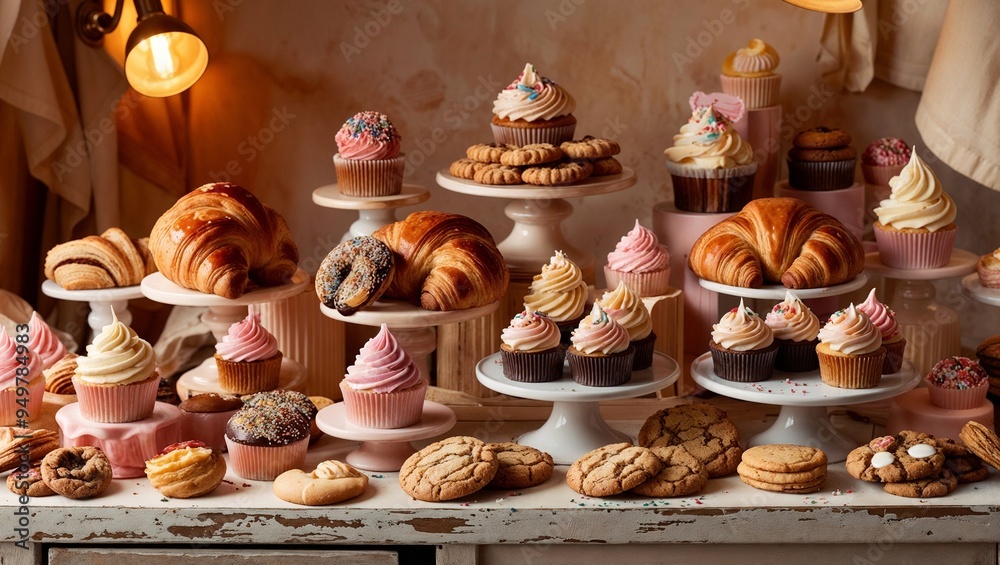 pastry on a table pastry on a table