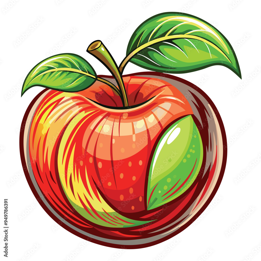 Apple Vector Illustration Apple Vector Illustration