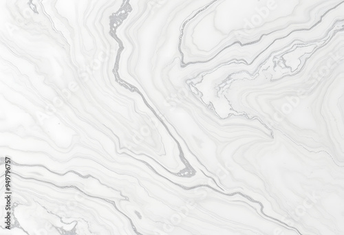 White marble swirls kitchen counter top