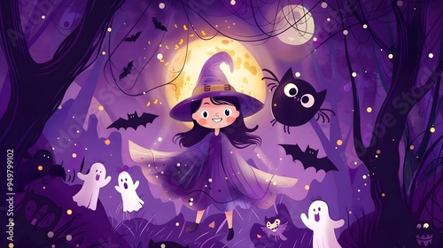 Enchanting Witch Amid Playf...
