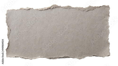 Grey paper with torn edges texture for using as text box.png photo