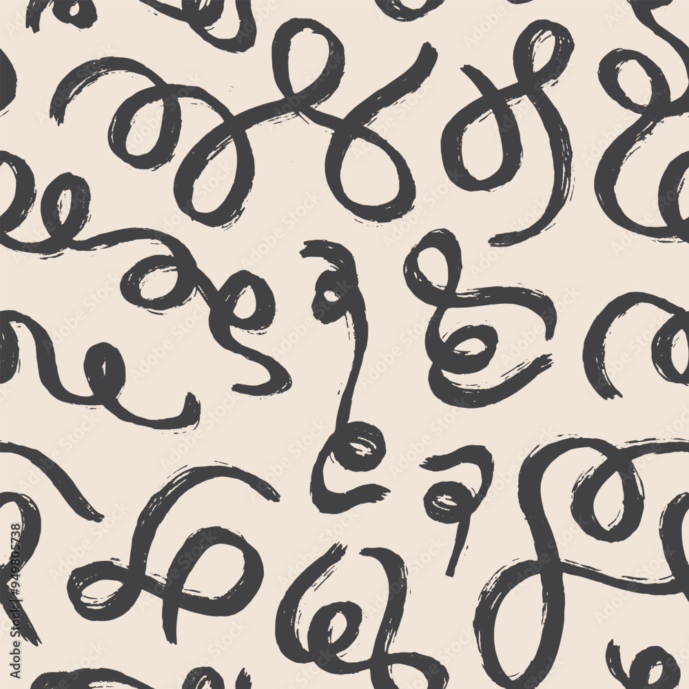 swirl brush strokes seamless pattern for wallpaper, scrapbooking, stationary, textile prints, etc. EPS 10 swirl brush strokes seamless pattern for wallpaper, scrapbooking, stationary, textile prints, etc. EPS 10