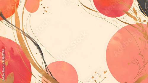 Asian American Native Hawaiian Pacific Islander Heritage Month banner template with empty copy space for text. AAPI AANHPI abstract background