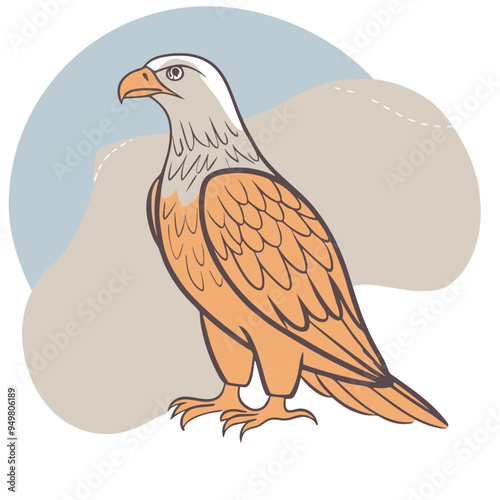 Eagle vector art and design.