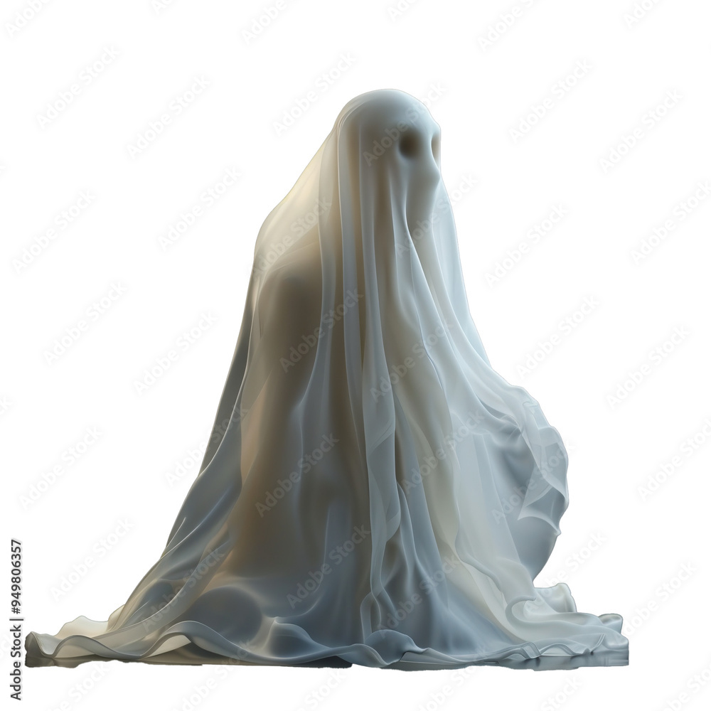 Halloween ghost on a transparent background Halloween ghost on a transparent background