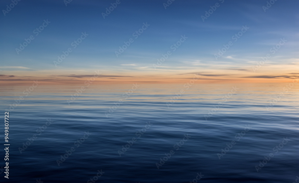 Obraz premium a beautiful sunset at sea on the island of Aruba generated with artificial intelligence