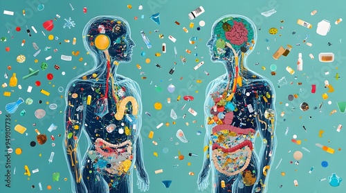 Transparent of Microplastics Passing Through the Human Body