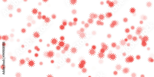 virus monkey pox red background vector illustration