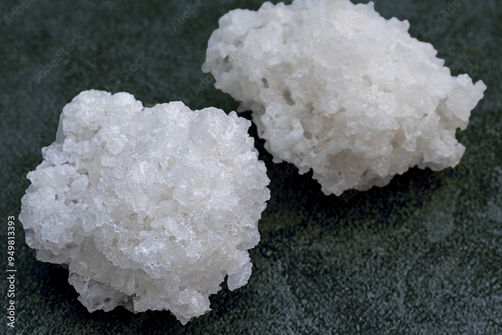 macro shot of sea salt crystals