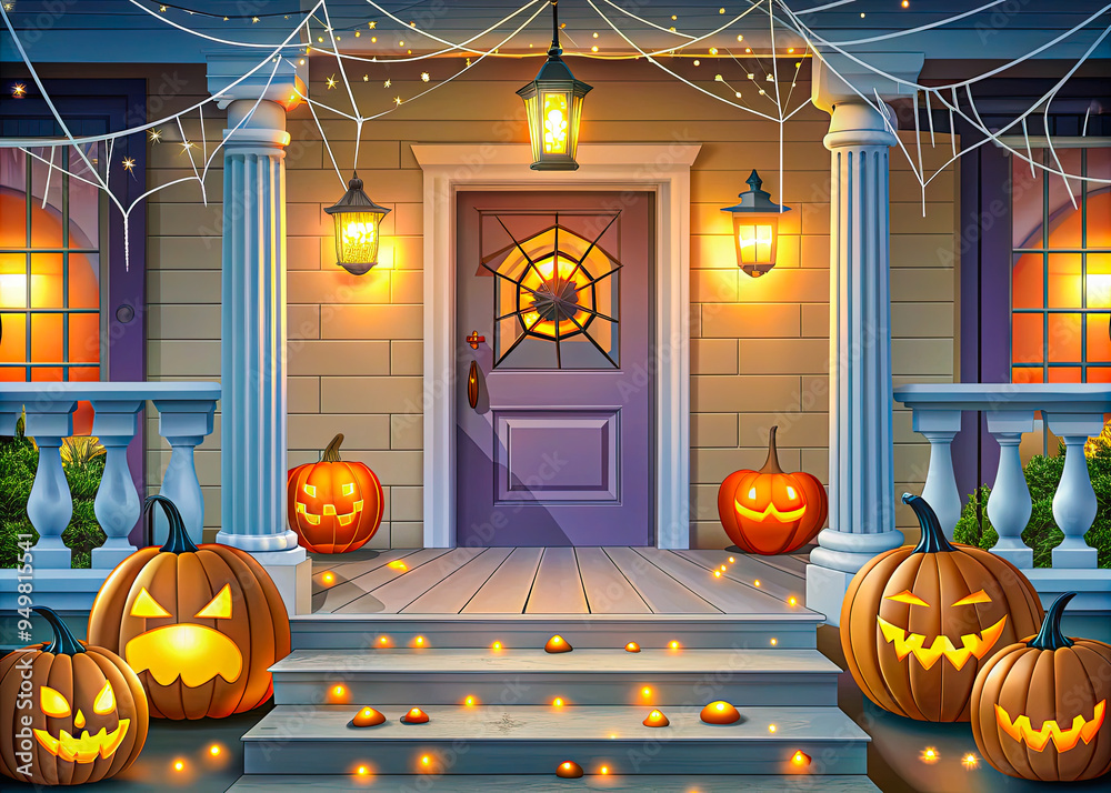 Obraz premium halloween pumpkin and pumpkins