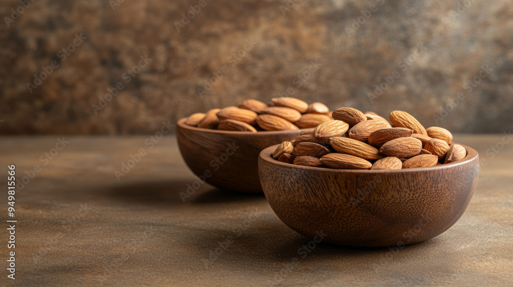 Almond Nuts: Arranged in wooden dishes, emphasizing their natural, rustic presentation.
Almond Nuts: Arranged in wooden dishes, emphasizing their natural, rustic presentation.