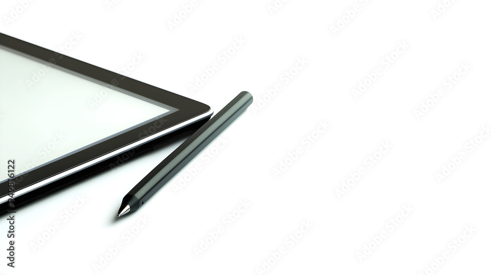 Sharp Black Pen on Minimalist Workspace Sharp Black Pen on Minimalist Workspace