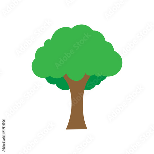 Tree icon vector. Plant illustration sign. Garden symbol or logo.