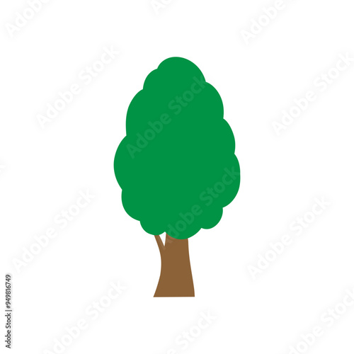 Tree icon vector. Plant illustration sign. Garden symbol or logo.