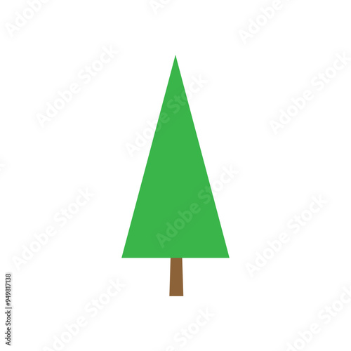 Tree icon vector. Plant illustration sign. Garden symbol or logo.