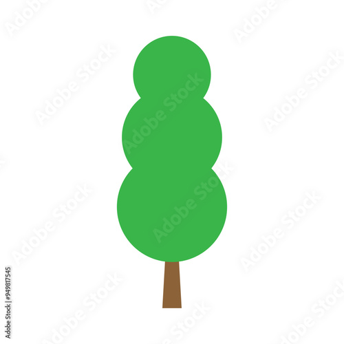 Tree icon vector. Plant illustration sign. Garden symbol or logo.
