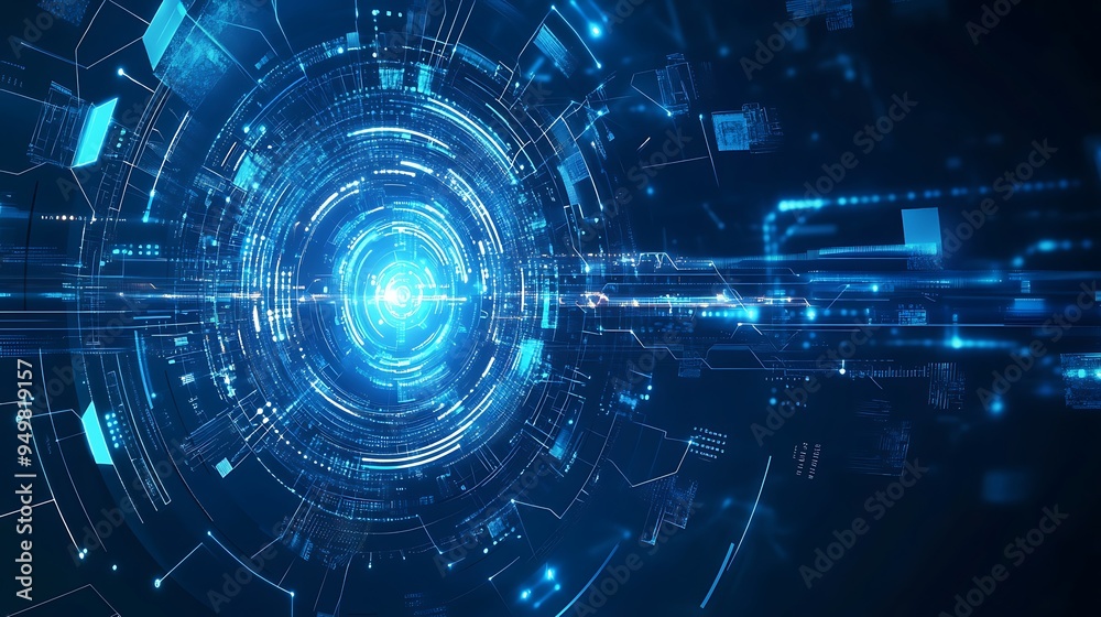 Abstract Futuristic Technology Background