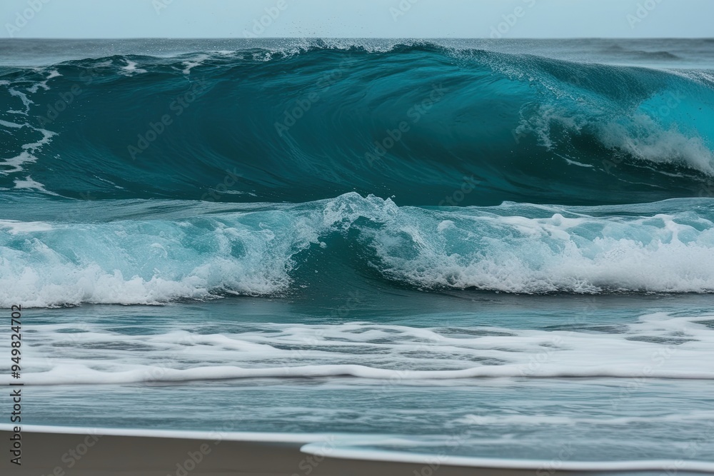 Crystal Clear Blue Waves with Micro Bubbles and Tidal Surges Crystal Clear Blue Waves with Micro Bubbles and Tidal Surges