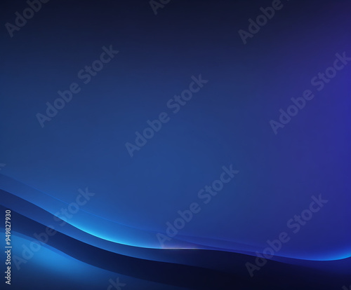 Gradient blue abstract technology background, Generative AI