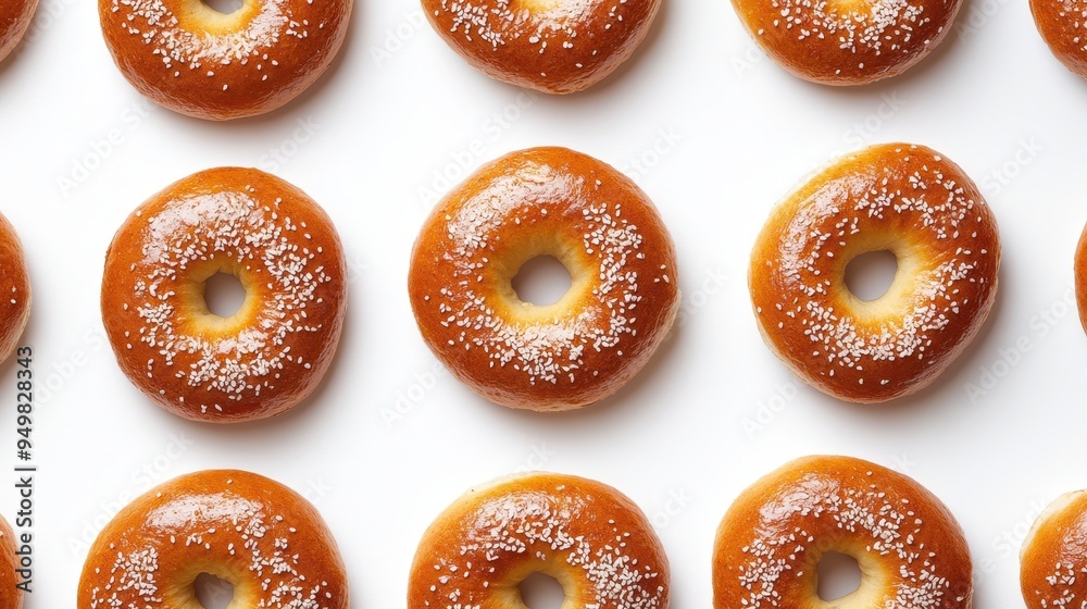 Freshly baked bagel with Sesame seed isolated on white background,Everything bagels topped with cream cheese,New York style bagels for breakfast,Homemade freshly plain,onion bagels,space for text. Freshly baked bagel with Sesame seed isolated on white background,Everything bagels topped with cream cheese,New York style bagels for breakfast,Homemade freshly plain,onion bagels,space for text.