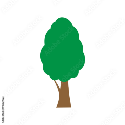 Tree icon vector. Plant illustration sign. Garden symbol or logo.