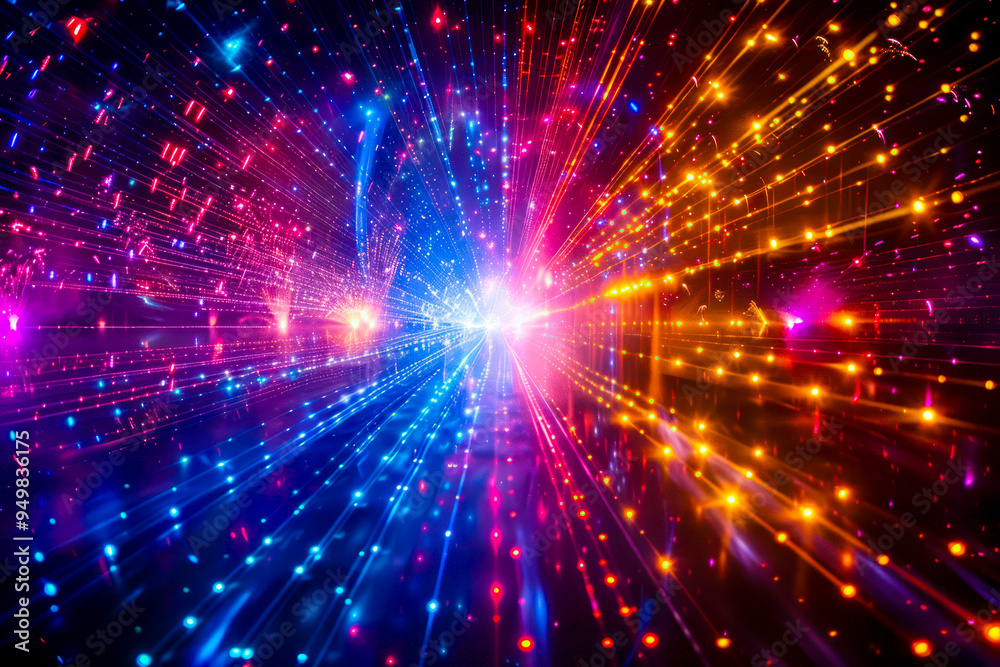 Fototapeta premium Lasershow