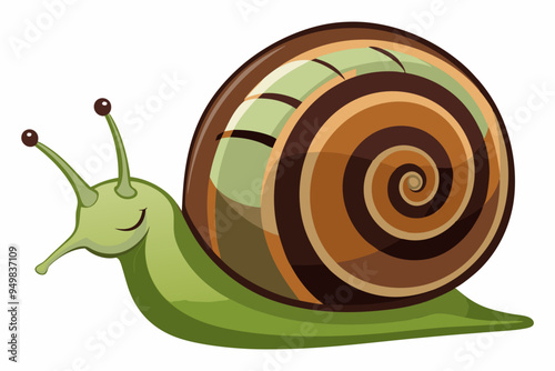 Snail vector color illustration