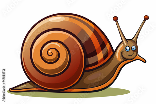 Snail vector color illustration