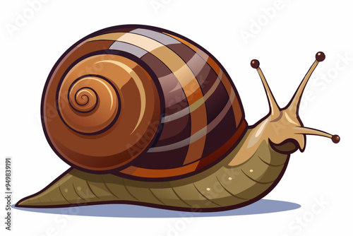 Snail vector color illustration