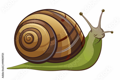 Snail vector color illustration