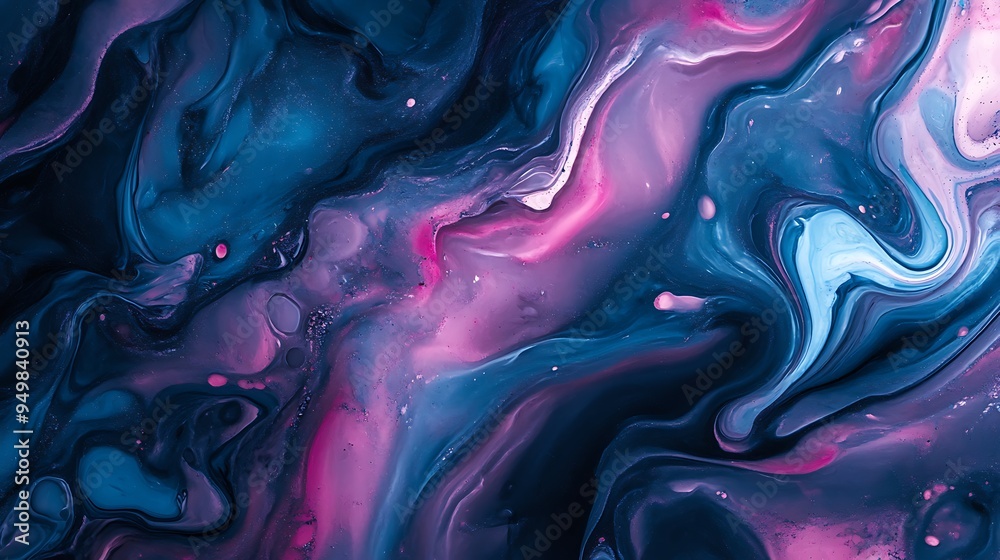 Fototapeta premium Abstract Geometric Pattern with Neon Lights